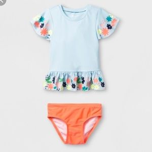 3T Two Piece swimsuit - Rash Guard